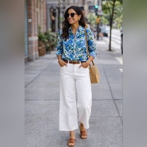 Anthropologie HD in Paris floral blouse
